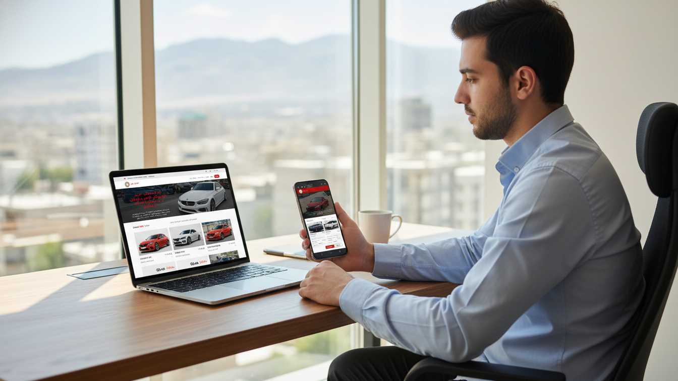 بررسی آنلاین آگهی خودرو در سایت‌های معتبر اتوگالری‌های رفسنجان