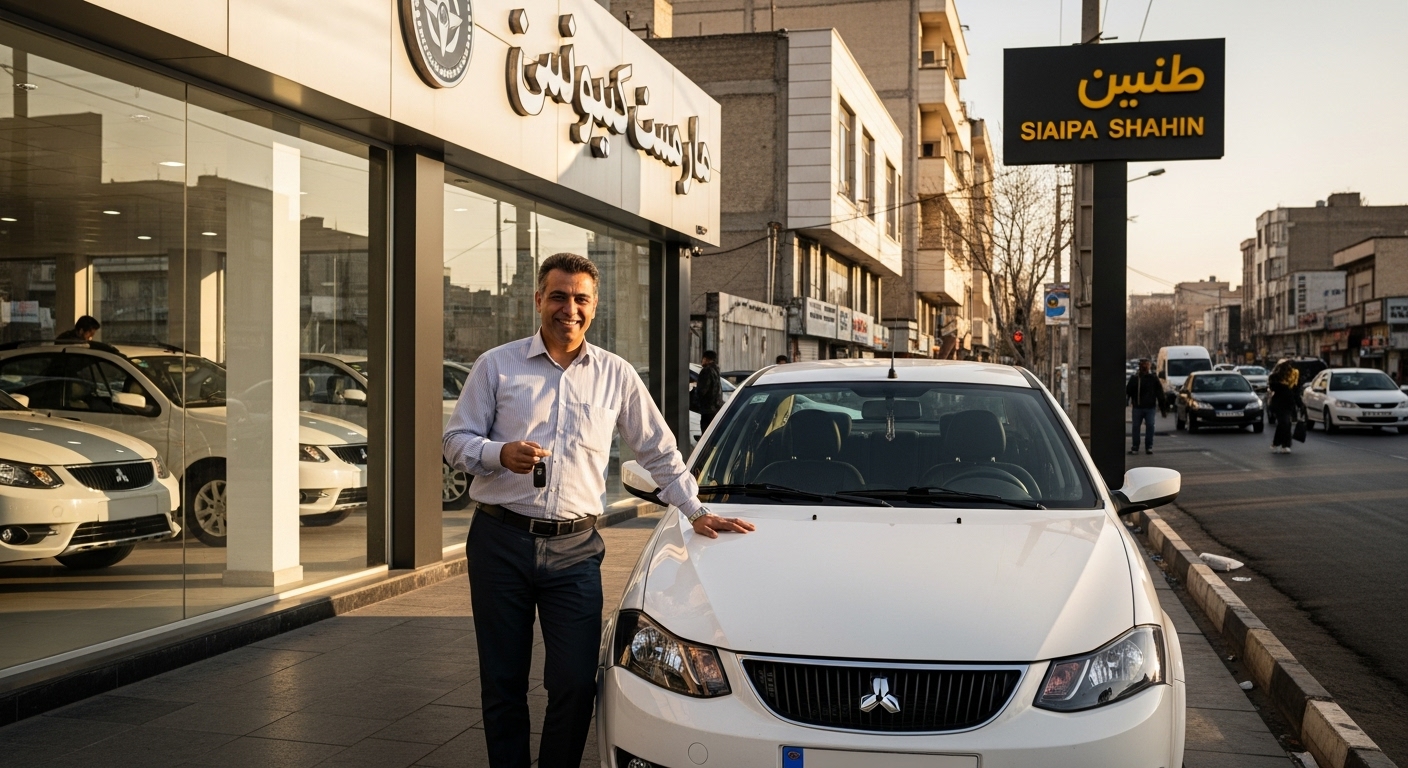  خریدار راضی کنار خودرو